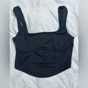 LIVE IN THE MOMENT | Corset crop tank